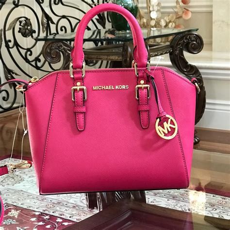 michael kors ciara large ultra pink